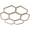 Ekena Millwork Florin Wood Fretwork Pierced Ceiling Medallion, Hickory, 22"OD x 9 3/8"ID x 1/4"T CMWP22X22X0250FOHI - alternate 4